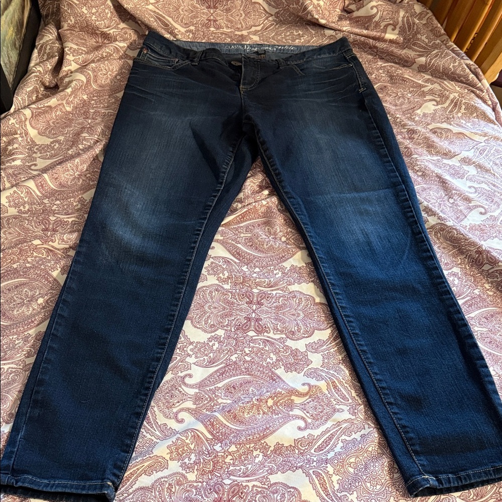 Tommy Hilfiger Navy Straight Leg Jeans